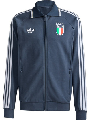 Adidas Ανδρική Ζακέτα Φούτερ με Φερμουάρ Πετρόλ JY9599