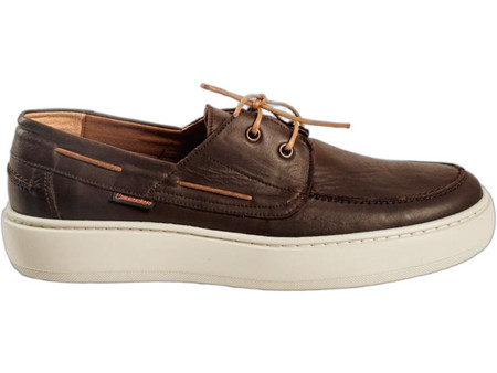 Commanchero Ανδρικά Μοκασίνια Boat Shoes Δερμάτινα Καφέ 72460-722