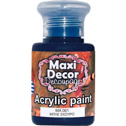 Maxi Decor 061 Dark Blue Ακρυλικό Χρώμα Ζωγραφικής 60ml
