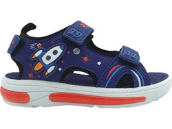 Fila Rocket Παιδικά Πέδιλα για Αγόρι με Φωτάκια Navy Μπλε Κόκκινα 7YN61005-200