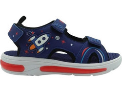 Fila Rocket Παιδικά Πέδιλα για Αγόρι Ανατομικά με Φωτάκια Navy Μπλε 3YN61005-200