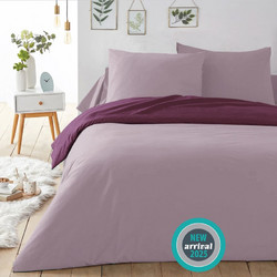 Isadore Lorraine Σετ Σεντόνια Μονά Βαμβακερά 160x260 Love your Bed Mauve Purple Violet Ice