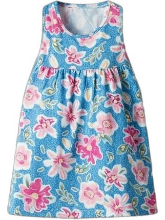 NEK Παιδικό Φόρεμα Floral Γαλάζιο Ροζ 34326
