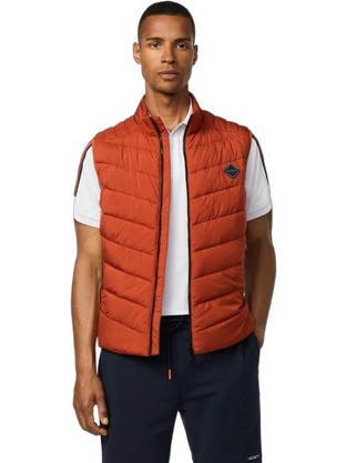 Hackett Αμάνικο Ανδρικό Μπουφάν Puffer Πορτοκαλί ΗΜ4000061