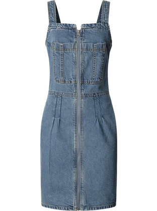 Pepe Jeans Isla Mini Καλοκαιρινό Καθημερινό Φόρεμα Τζιν Μπλε PL9537846-000