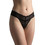 Milena By Paris Γυναικείο Sexy String με Δαντέλα Μαύρο 7752
