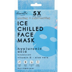 Danielle Ice Hyaluronic Acid & Vitamin E Sheet Μάσκα Προσώπου για Ενυδάτωση με Υαλουρονικό 5τμχ