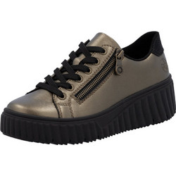 Rieker Γυναικεία Sneakers Flatforms Μπρονζέ N2501-90