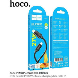 Hoco X122 BENEFIT USB-C to Lightning Cable 27W 1m Black GER-HC-X122-27LBK