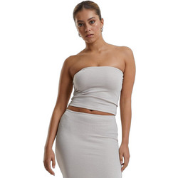 Urban Classics Γυναικείο Καλοκαιρινό Crop Top Εκρού TB6994-02903