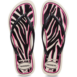 Havaianas Γυναικείες Σαγιονάρες Αντιολισθητικές Μαύρες Λευκές 4103352-7018