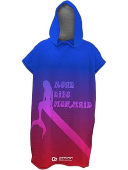Athlon Mermaid Πόντσο Θαλάσσης Μπλε 72x105cm 96197