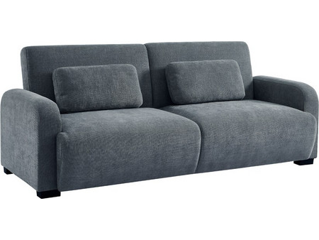 Liberta Nubo Τριθέσιος Καναπές Γκρι 213x93x86cm 70-0457