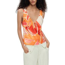 Desigual Γυναικείο Καλοκαιρινό Top Πορτοκαλί 26SWBW14-7002