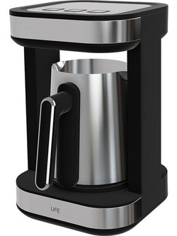 Life 349854 Μηχανή Ελληνικού Καφέ 500W 400ml Inox