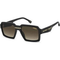 Carrera CA15S 0836 Ανδρικά Γυαλιά Ηλίου Τετράγωνα Κοκάλινα Μαύρα με Καφέ Φακό
