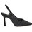 Exe Γόβες Slingback Δερμάτινες με Λεπτό Ψηλό Τακούνι & Στρας Μαύρες W47000285-A93