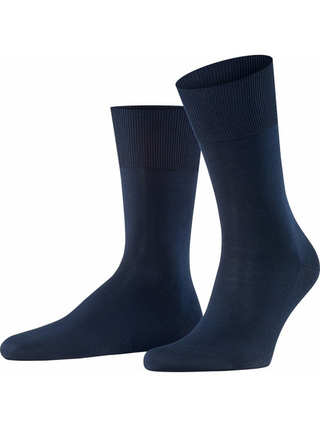 Falke Βαμβακερές Ανδρικές Κάλτσες Ψηλές Navy Μπλε 14684-6370