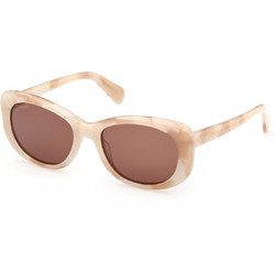 Max & Co MO0155-59E Γυναικεία Γυαλιά Ηλίου Τετράγωνα Κοκάλινα Μπεζ με Καφέ Φακό