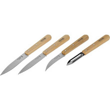 Opinel Les Essentiels Σετ Μαχαίρια από Ανοξείδωτο Ατσάλι 4τμχ