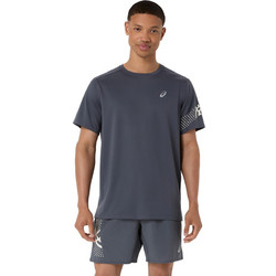 ASICS Icon SS Ανδρικό Αθλητικό T-Shirt Ανθρακί 2011D458-021
