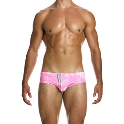 Modus Vivendi Floreale Classic Αθλητικό Ανδρικό Μαγιό Σλιπ Floral Ροζ ES2512