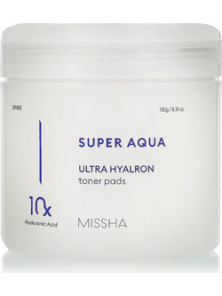 Missha Super Aqua Ultra Hyalron Ενυδατικά Μαντηλάκια Καθαρισμού Προσώπου 90τμχ