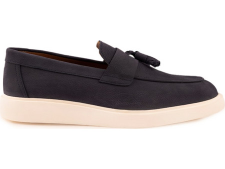 Perlamoda Ανδρικά Μοκασίνια Loafers Καστόρινα Navy Μπλε 7176873NNUBU16