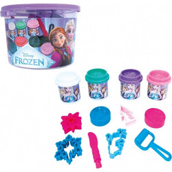 AS Company HappiHobbi Disney Frozen Κουβαδάκι με 4 Βαζάκια Πλαστελίνης & Εργαλεία