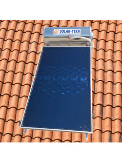 Solar-Tech ST-DGL Ηλιακός Θερμοσίφωνας 120lt 2m² Glass Διπλής Ενέργειας Κεραμοσκεπής