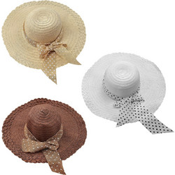 SUMMERtiempo Γυναικείο Καπέλο Fedora Ψάθινο Καφέ Λευκό 622917