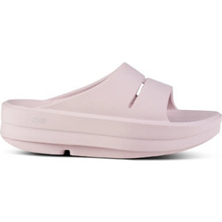 Oofos Oomega Ooahh Γυναικείες Παντόφλες Καλοκαιρινές Flatforms Ανατομικές Αντιολισθητικές Μπεζ 1110
