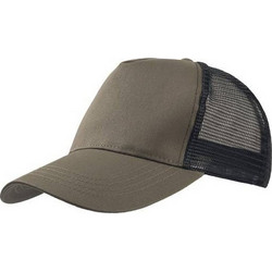Atlantis Rapper Καπέλο Jockey με Δίχτυ Snapback Υφασμάτινο Χακί