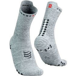 Compressport Ανδρικές Κάλτσες Ψηλές με Σχέδια Γκρι 7403-T2-39-41