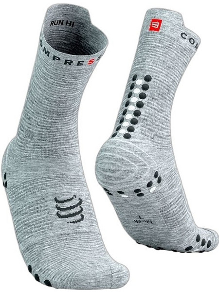 Compressport Ανδρικές Κάλτσες Ψηλές με Σχέδια Γκρι 7403-T2-39-41