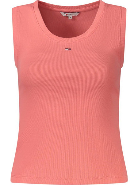 Tommy Jeans Γυναικείο Καλοκαιρινό Top Ριπ Κοραλί DW0DW20673-TIE