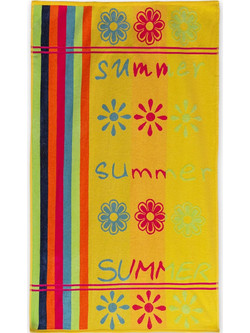 Cokitex Summer Πετσέτα Θαλάσσης Κίτρινη 86x160cm 1020007518