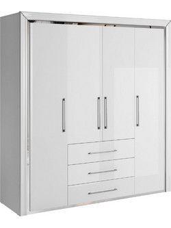Possina Τετράφυλλη Ντουλάπα Ρούχων Arano Olive 199x61x214cm 162604109