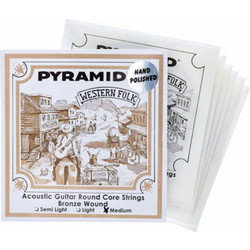 Pyramid PR328 Σετ 6 Χορδές Ακουστικής Κιθάρας Phosphor Bronze 13-56" Medium Tension