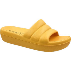 Piccadilly Γυναικείες Παντόφλες Καλοκαιρινές Flatforms Κίτρινες 779-23037