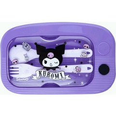 CoolPack Kuromi Πλαστικό Παιδικό Σετ Δοχείο Φαγητού Μωβ 1.1lt