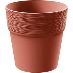 MarHome Furu Γλάστρα Στρογγυλή Πλαστική Κόκκινη 14.5x14.8cm 09-DFA145-7598U