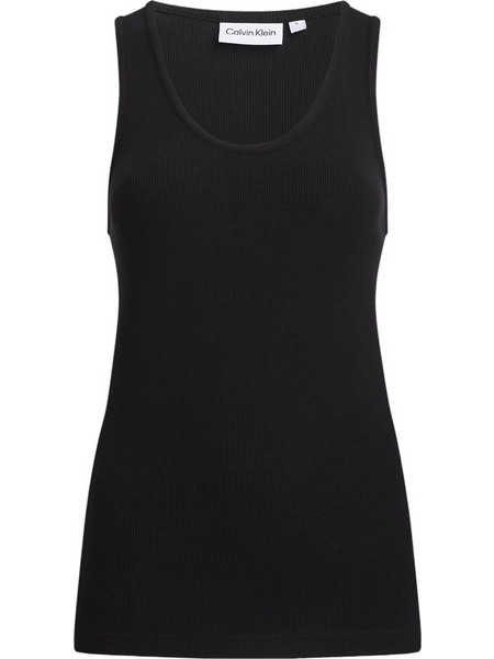 Calvin Klein Γυναικείο Καλοκαιρινό Top Ριπ Μαύρο K20K205546