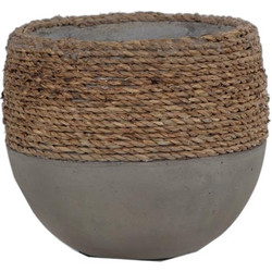 Soulworks Concrete S Γλάστρα Στρογγυλή Τσιμεντένια 19x16cm 0830038