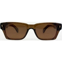 Enzo SZ8309 C2 Ανδρικά Γυαλιά Ηλίου Τετράγωνα Κοκάλινα Καφέ με Καφέ Φακό