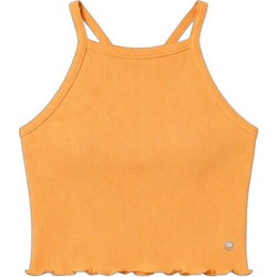 Roxy As I Am Γυναικείο Καλοκαιρινό Crop Top Ριπ Πορτοκαλί ERJKT04278
