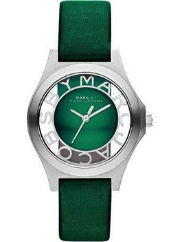 Marc Jacobs Γυναικείο Ρολόι με Πράσινο Δερμάτινο Λουράκι MBM1336
