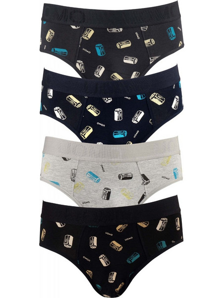 Uomo Ανδρικά Σλιπ Βαμβακερά 4Pack 4P1764-17708