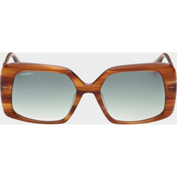 Max & Co MO0031 45P Γυναικεία Γυαλιά Ηλίου Τετράγωνα Κοκάλινα Ταρταρούγα με Πράσινο Φακό