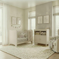 Asterias Bebe Paris Πολυμορφική Κούνια για Στρώμα 60x120cm Λευκή 54324